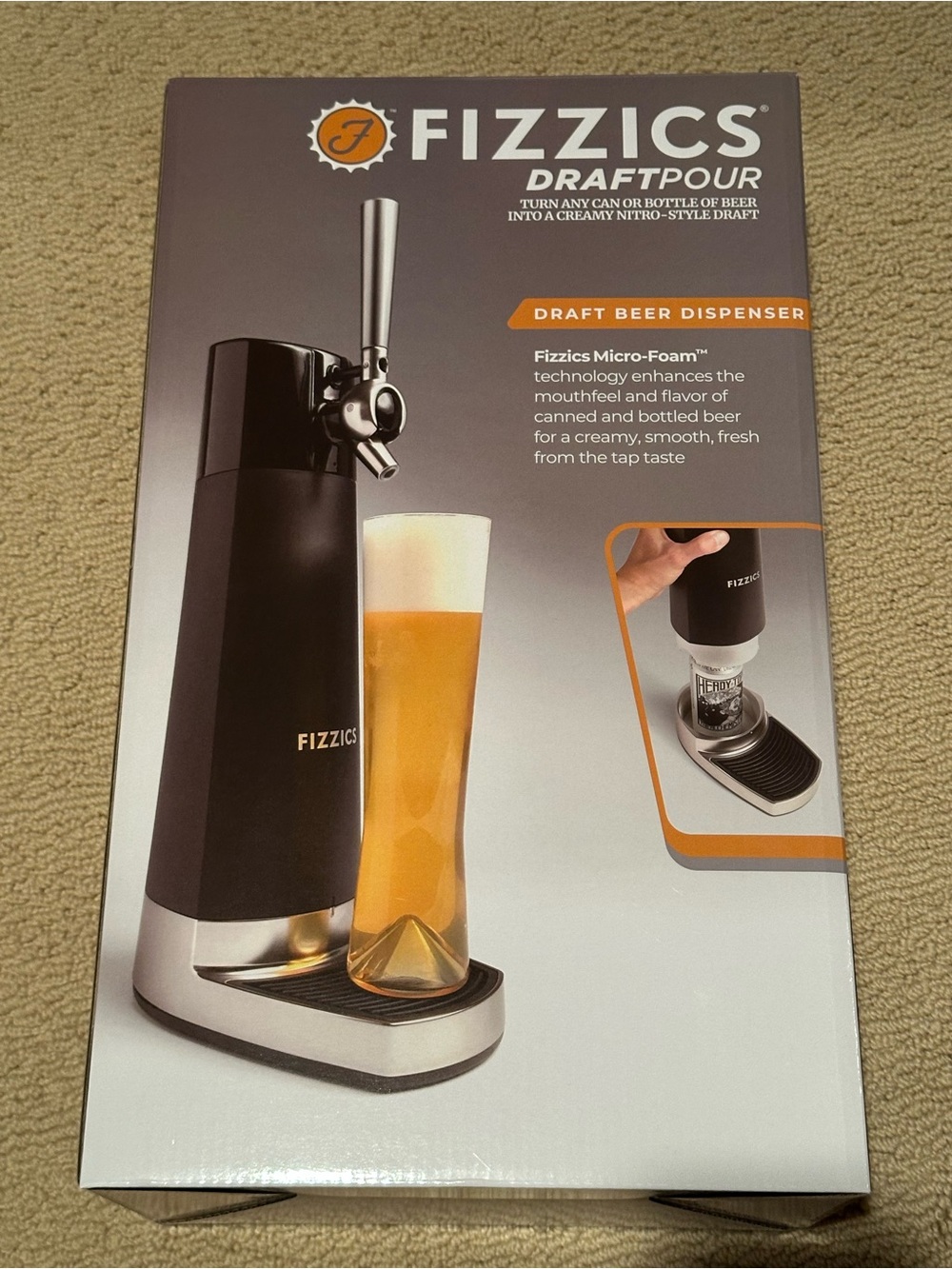 DraftPour Draft Beer Dispenser in Black